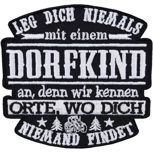 Aufnäher Aufbügler Patch BIN DA kann losgehen lustige Sprüche Status