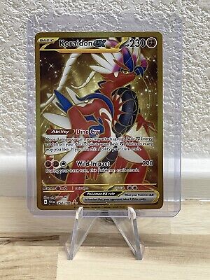 Mavin  Pokemon TCG Scarlet & Violet Koraidon EX HYPER RARE GOLD 254/198  ENGLISH