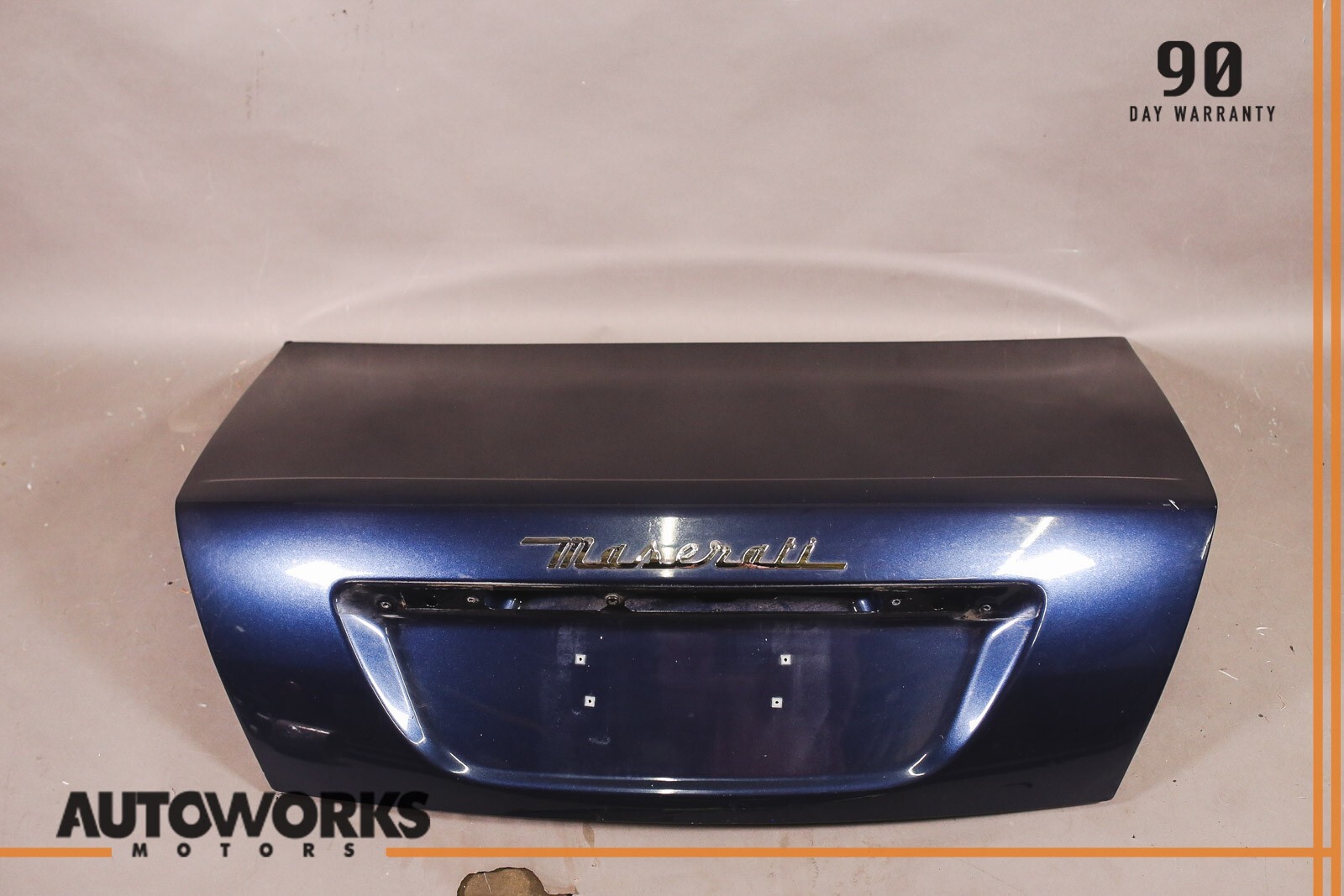 03-13 Maserati Quattroporte M139 Rear Trunk Boot Lid Shell Panel Blue OEM