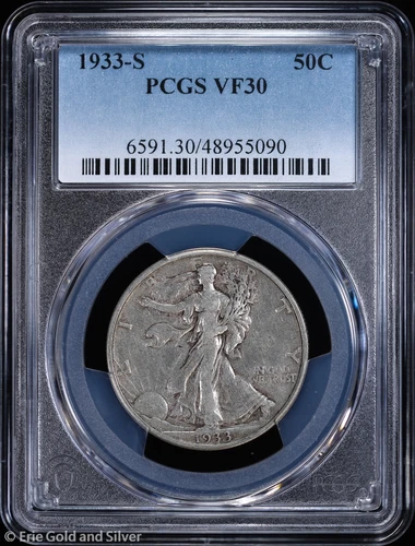1933-S 50c Walking Liberty Half Dollar PCGS VF 30