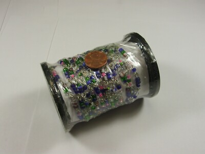 1 Spool 10 Meters Rainbow Glass Beading Chain - India Handmade Arts and Craft
