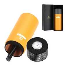 Galiner 4-6CT Cedar Wood Cigar Case Humidor Holders Humidifier Hygrometer Travel