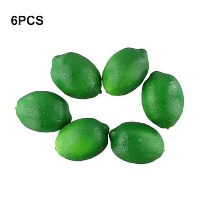 6 Citrons Jaunes Artificiels En Mousse - Déco De Table été, Bols, Centre De Table - Réutilisables Et Réalistes