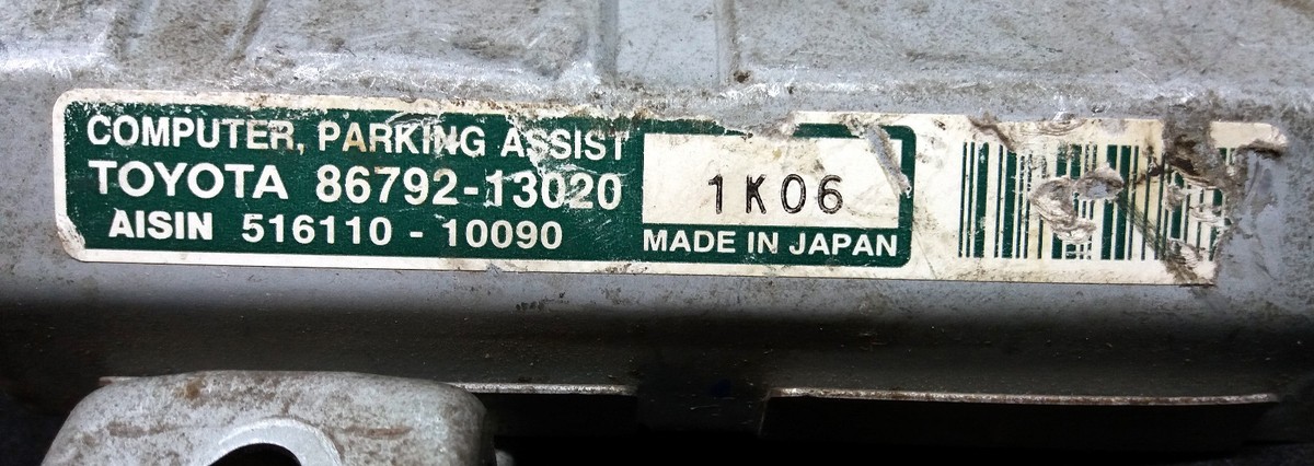 一閑張り Toyota 86792-13020 Computer parking Assist Oem Jdm used