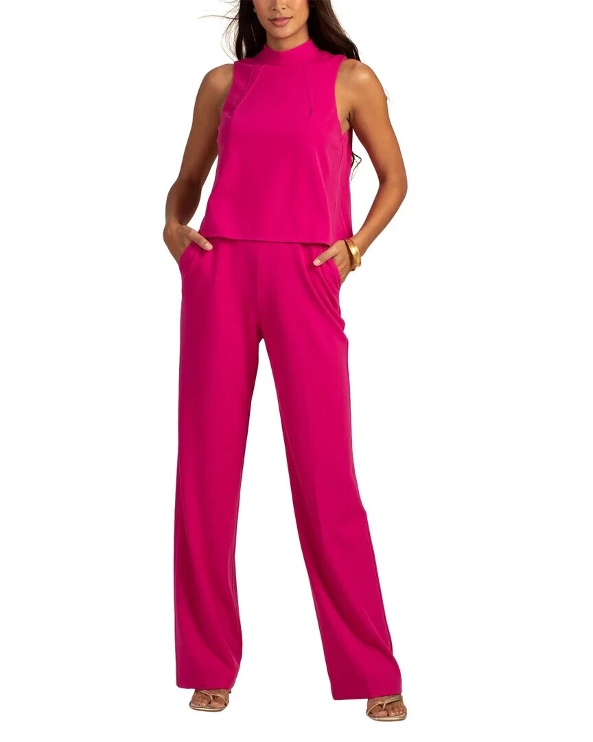 Trina Turk Marisa Jumpsuit Rockrose Pink NWT $298