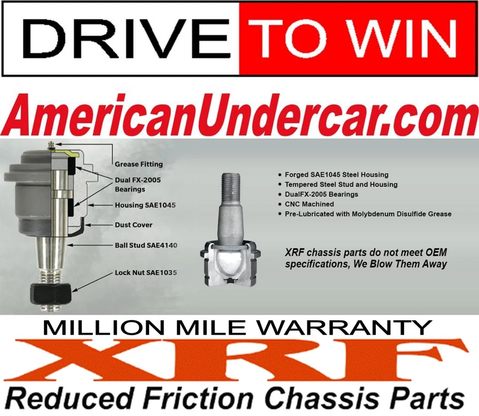 XRF Lifetime Adjustable Upper Ball Joint Kit Dodge Ram 2500 3500 4x4 2003 - 2012 - Image 3 of 4