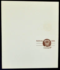 1971 US Sc. #UY22 mint 6 cent postal reply card, unfolded, very good shape