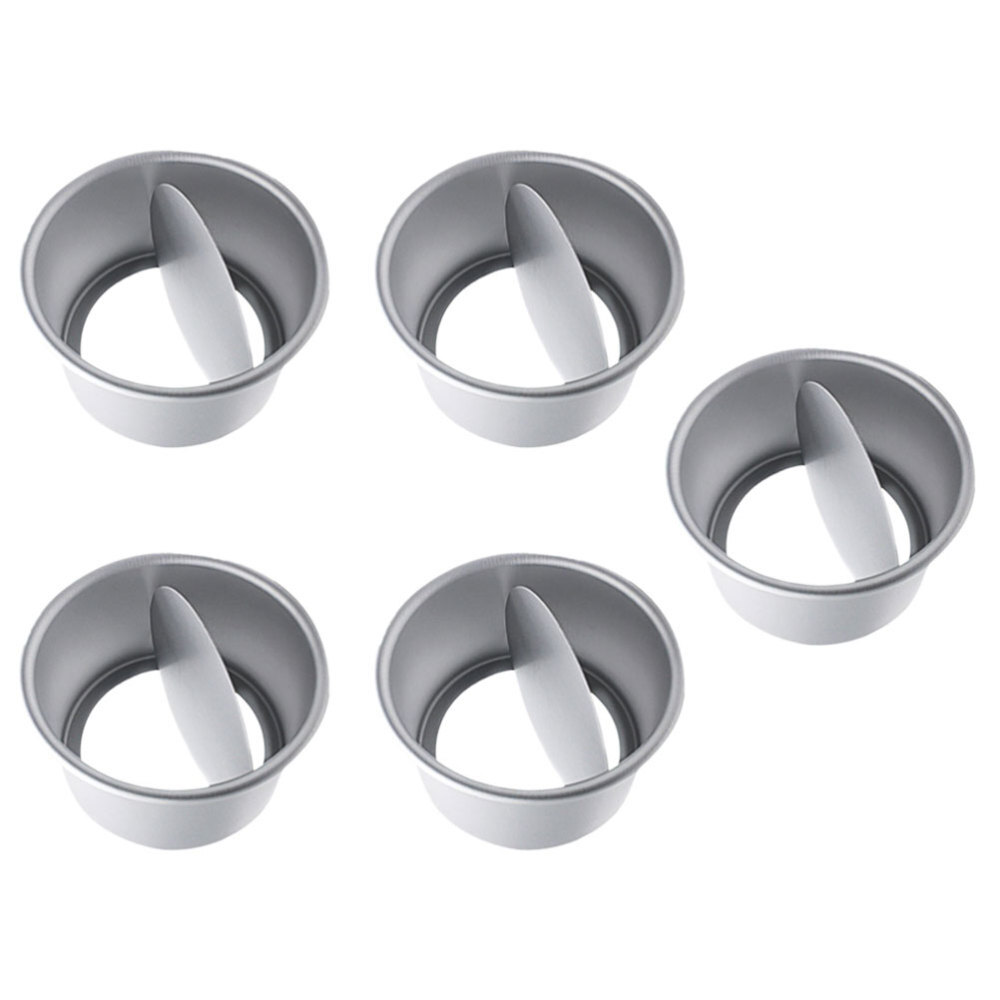 5 Pcs Live Cake Mold Cake Ring Cake Tin Metal Cake Pan Aluminum Alloy