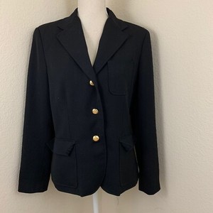 ralph lauren gold button blazer