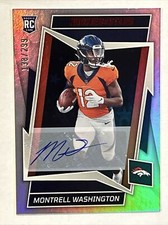 2022 Rookies & Stars Rookie Montrell Washington /299 Auto Denver Broncos 