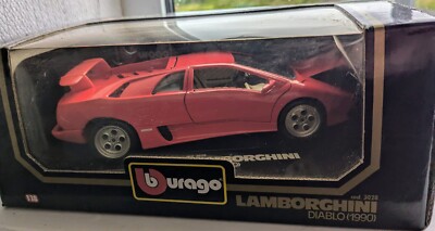 4 Burago Modelle - roter Lamborghini, Rolls Royce, Mercedes Modellautos insgesamt 4