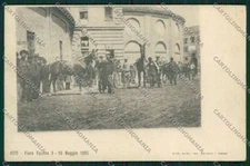 Asti città Fiera Equina Cavalli cartolina QQ7049