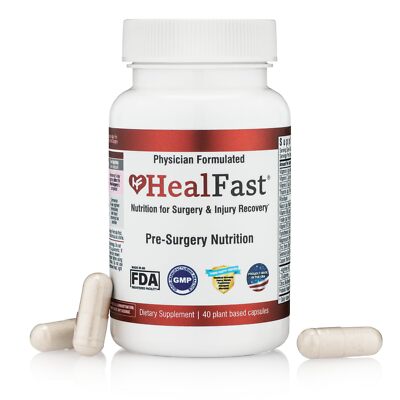 HealFast Surgery & Injury Recovery Supplement (Pre-Op): Quercetin, Probiotics