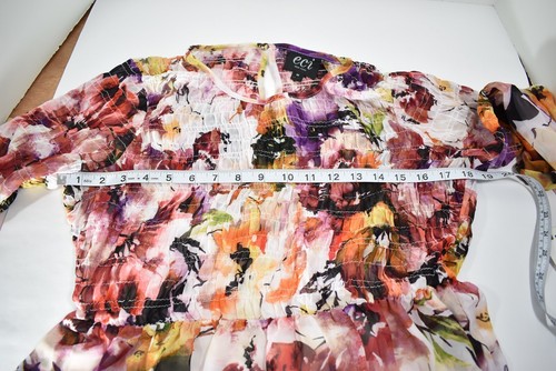 Woman's ECI New York Floral Dress Size Medium - Picture 8 of 9