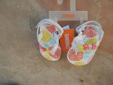 NWT Gymboree Orig 17 Girls ADORABLE Hearts  Flowers Flip Flops w/Velcro S: 3/4