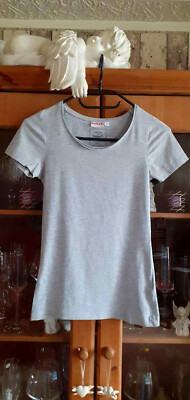 Damen Shirt/T-Shirt von Laura T. Hellgrau Gr.XS (2513)