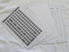 Chinese Keyboard Sticker - Black / White / Transparent 108 keys high quality 