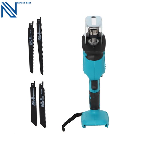Cordless Electric Reciprocating Saw w/ 4x Blades Wood Cutting For Battery - Picture 5 of 5