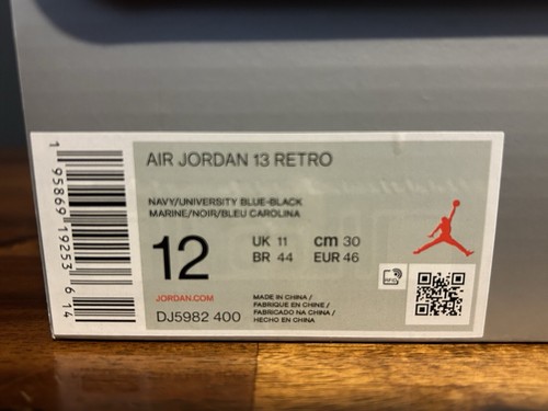 Nike Air Jordan Retro 13 “Navy” Sz 12 - Picture 4 of 5