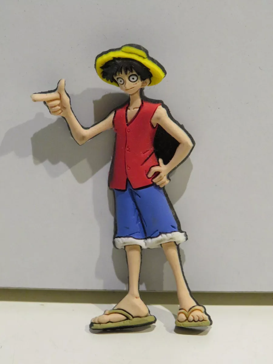 vecchia CALAMITA IN GOMMA ONE PIECE MONKEY D RUFY EDIBAS gadget collezione  di