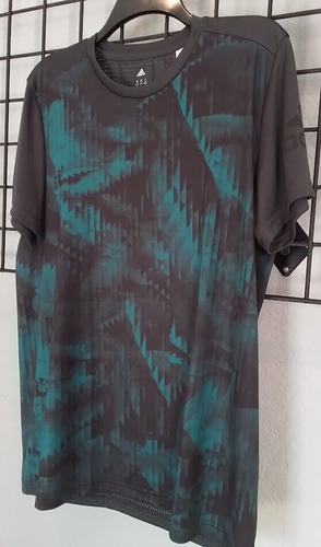 Adidas Climacool Short Sleeve Black Workout / Yoga Shirt Men's Size LARGE NWT! - Picture 2 of 11