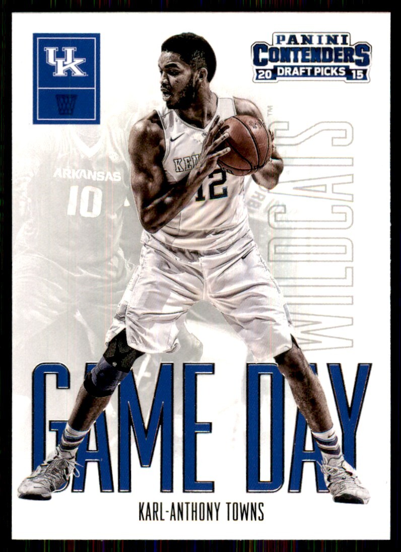 Karl-Anthony Towns 2015-16 Contenders Draft Picks Game Day Rookie #22