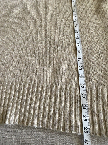 LOGG by H&M Sweater Women Small Beige Knit Wool Alpaca Blend Pullover Turtleneck - Picture 8 of 9
