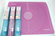 Neat Ideas silicone pastry mat for rolling pastry, icing , dough choose colour