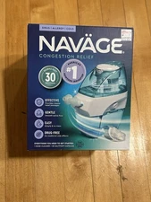 Navage Nasal Care Saline Nasal Irrigation w/Powered Suction & 30 Salt Pods - NIB