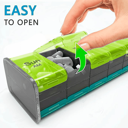 Extra Large Pill Organizer  XXL Pill Box 7 Day   Weekly Pill Organizer with AM - Picture 6 of 8