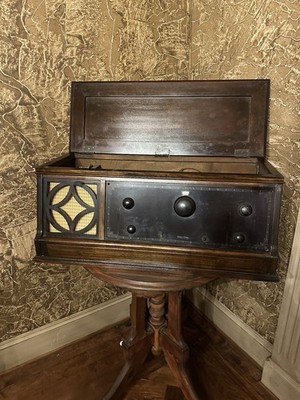 Vintage 1920s Day-Fan Console Radio Horn Speaker Untested For Restoration Parts