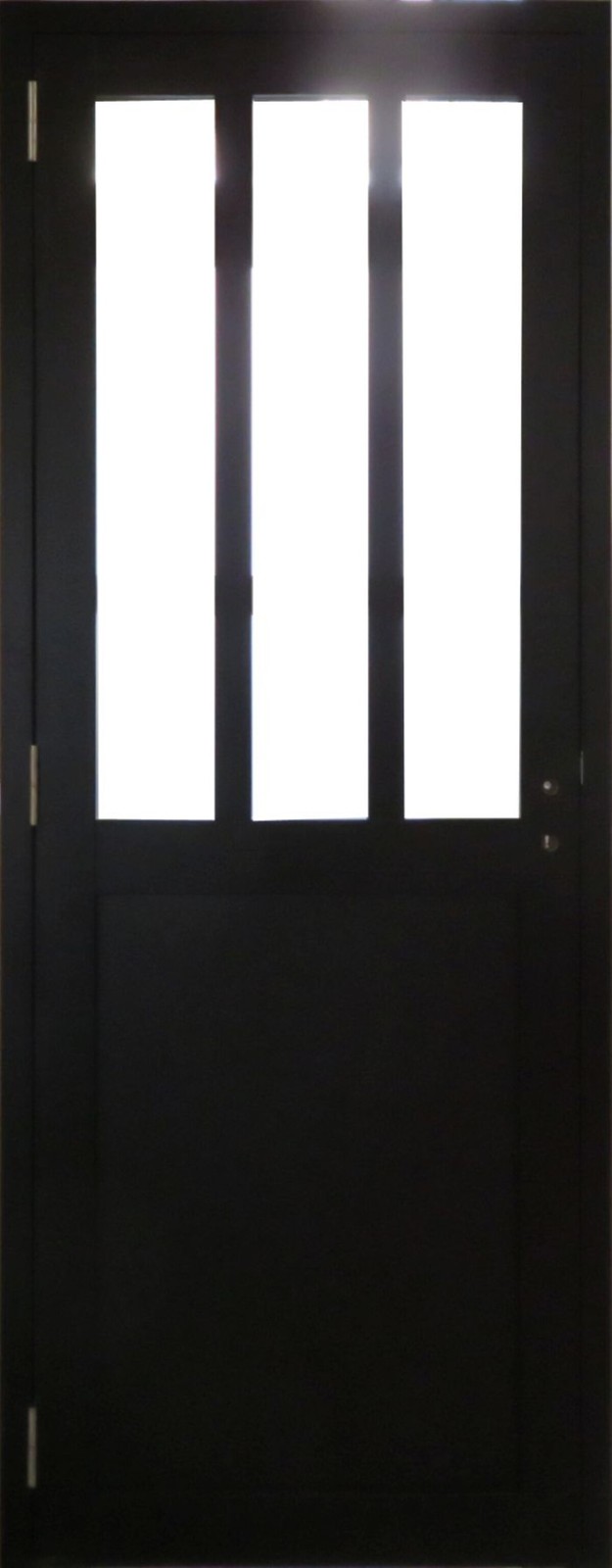 Bloc-porte atelier noir L73 cm pour séparer la cuisine et le salon avec style