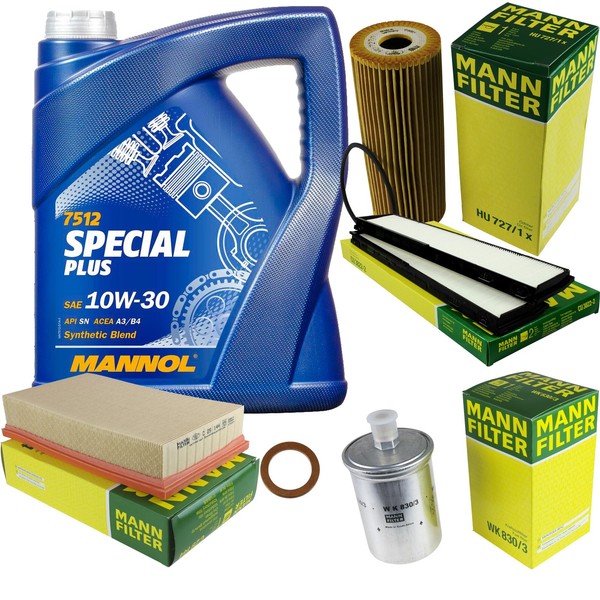 Inspektionspaket 5L Mannol Special Plus 10W-30 FüR Mercedes A124 E 220 W124 C124-image