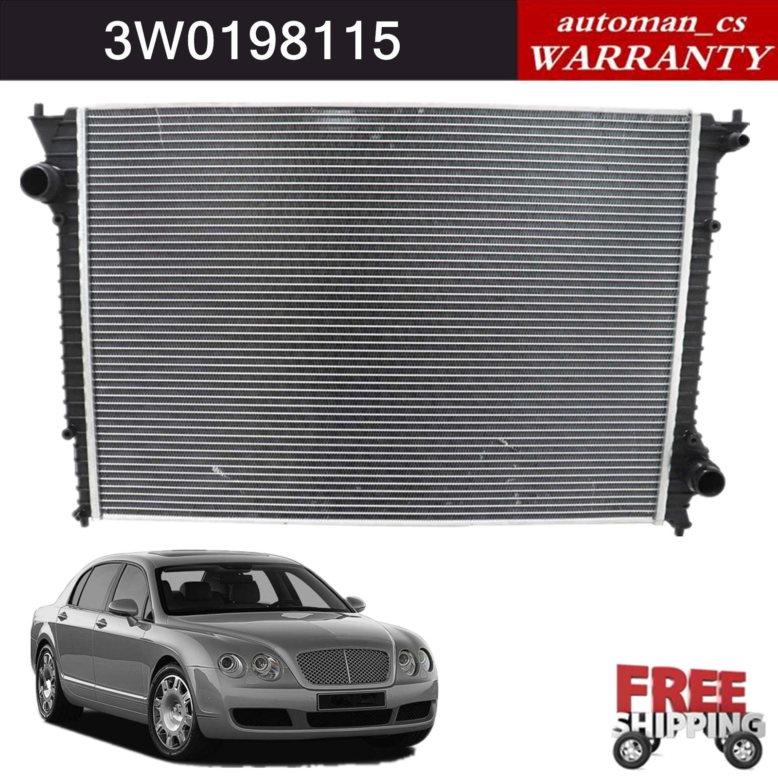 Bentley Continental GT 2004-2017 Radiator
