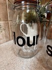 Rare Vintage 70’s Glass Kitchen Canisters Set of 4 Canisters by Triomphe France — photo 2