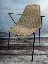 Legler Korbstuhl Basket Armlehnstuhl Rattan Midcentury Design Gian Franco Legler