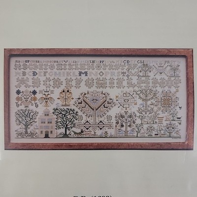 Essamplaire Sampler X Stitch Kit 1699 Embroidery Crewel Linen 30 Ct DMC Floss