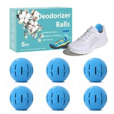 Shoe Deodorizer Balls 6 Pack Linen Scent