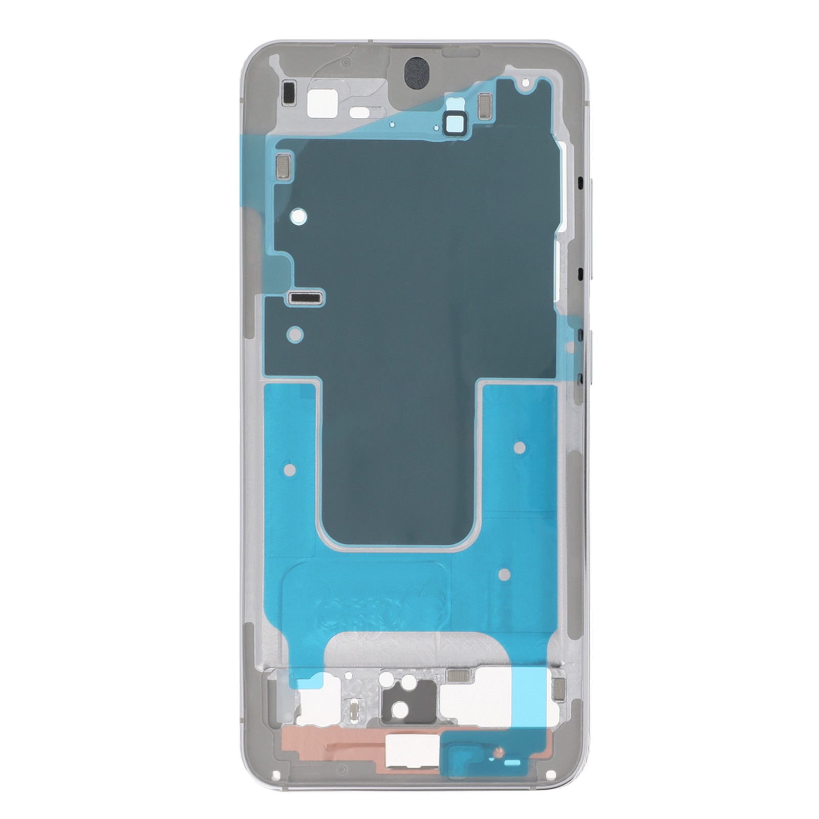 Châssis central Samsung S23 avec boutons pour réparer le contour bleu