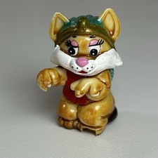 Vintage Kinder Surprise Figure 1997 Egyptian Cat Meizi Pharaoh Kitten Chocolate