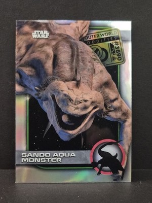 2025 Topps Chrome Star Wars Sando Aqua Monster Outer World Oddities Refractor