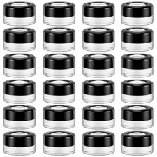 (24 Packs) 5g/5ml Glass Jars with Magnifying Lid for Lip Balm, Lotion, Oil, C...