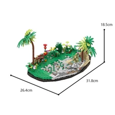 Hot Sale Game Scene Forest Habitat Model Building Toys Set 521 Build Moc