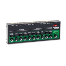 10 Channel 6.35mm Input Output TRS/TS Jacks Stereo Mono Line Audio Mixer