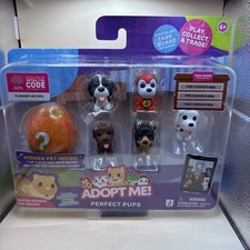 Adopt Me Perfect Pups Mini Figure Set With Golden Legendary Pet - 6pk Toy Rare