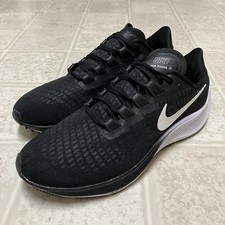 Nike Air Zoom Pegasus 37 Black/White Men's Running Shoes Size US 10