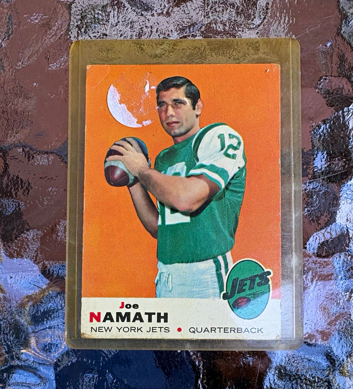 Topps 1969 Joe Namath #100 New York Jets Football Trading Card Base Set