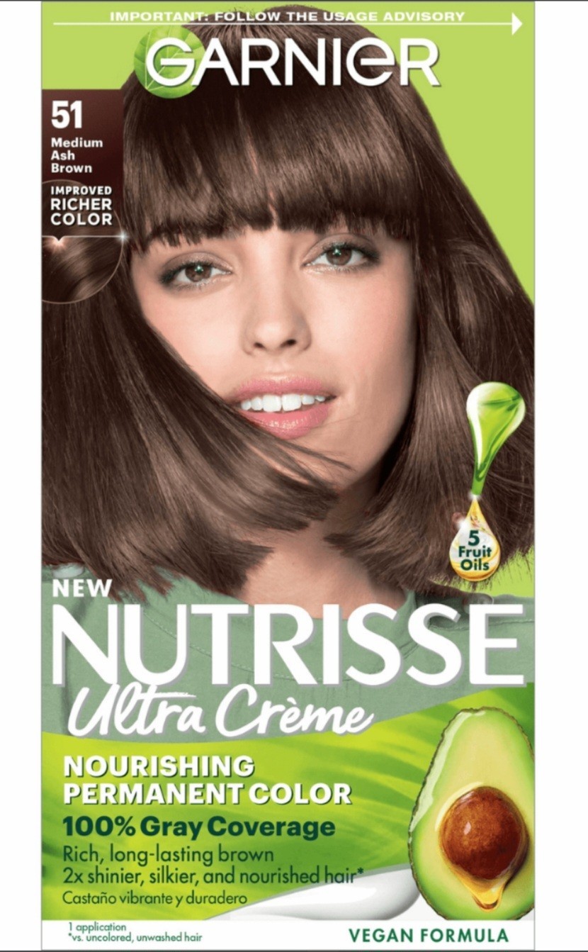 Garnier Nutrisse Ultra Cr&egrave;me Permanent Hair Dye Medium Ash 