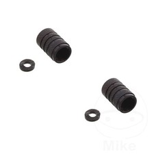 Valve Cap Set Aluminium Black 2Dcap10BK Fits Vespa VB 150 1957-1958