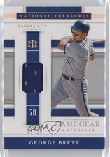 2020 National Treasures Game Gear Materials Holo Gold 19/25 George Brett 0rd2